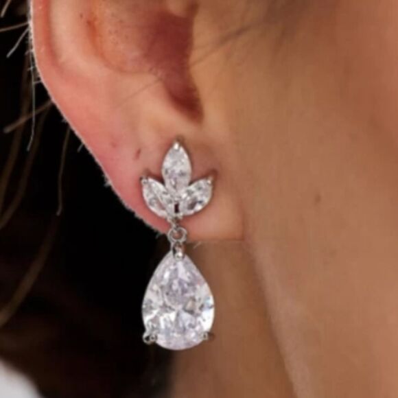 BRAND NEW BELIEVE BY BRILLIANCE CUBIC ZIRCONIA DROP EARRINGS EARRINGS - Picture 13 of 13